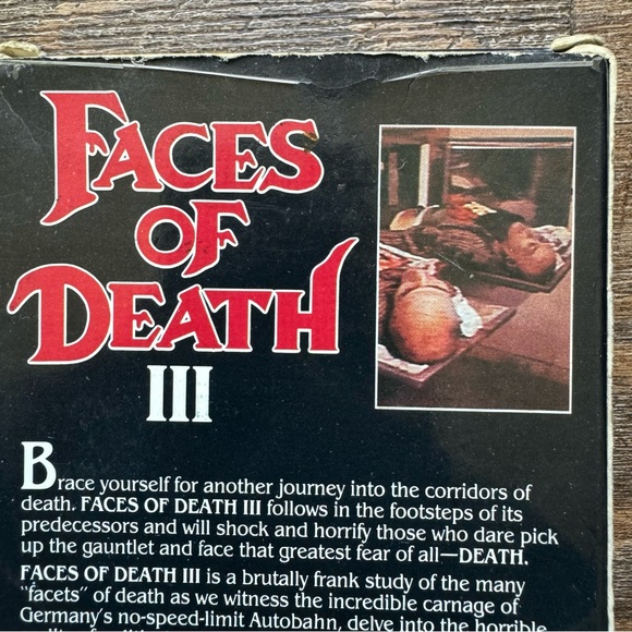 VTG Rare Faces Of Death 3, The Final Assault By Alan Black x Gorgon Video - Picture 9 of 16